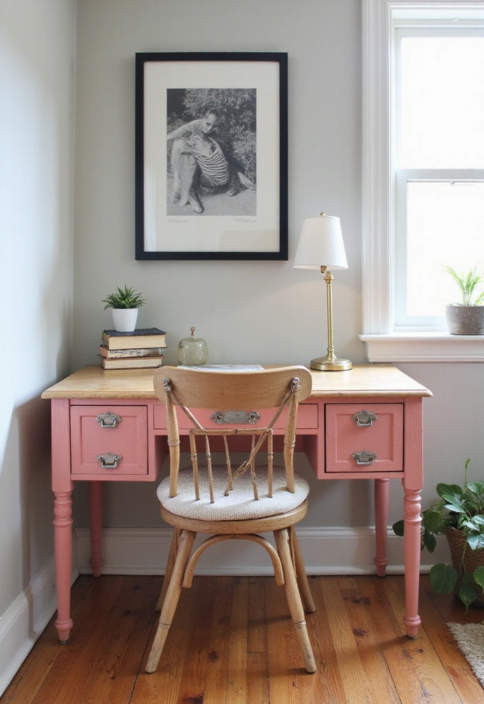 10 Budget Home Office Ideas That'll Transform Your Workday (And Your Wallet!) - 2. Upcycle Old Furniture 1