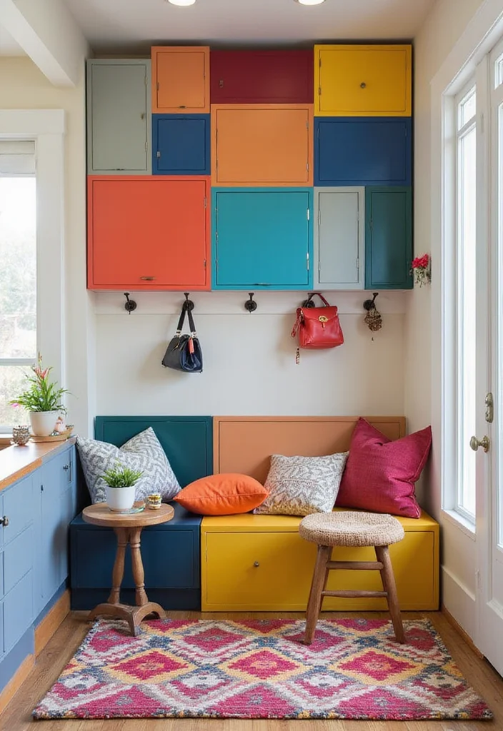 15 Entryway Benches That Combine Style and Storage - 12. Storage Cubes 1