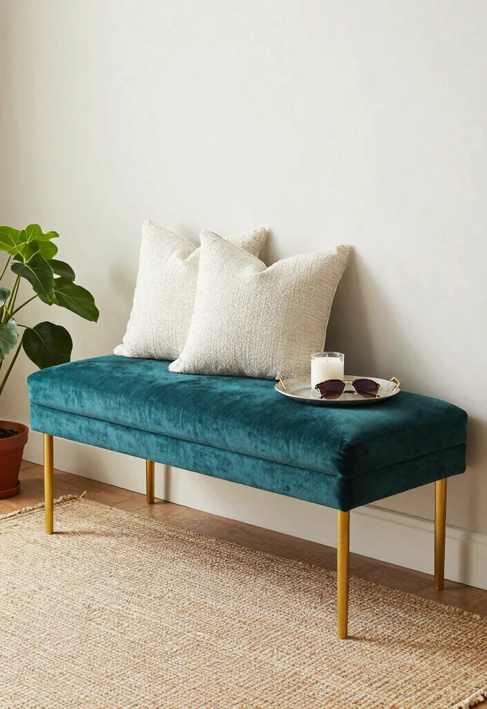 15 Entryway Benches That Combine Style and Storage - 2. Upholstered Elegance 1