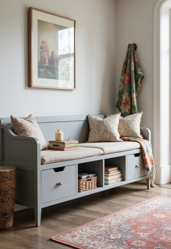 15 Entryway Benches That Combine Style and Storage - 5. Multi-Purpose Benches 1