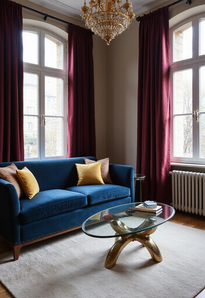 17 Jaw-Dropping Luxury Living Room Ideas That Will Leave You Breathless! - 1. Glamorous Velvet Accents 1