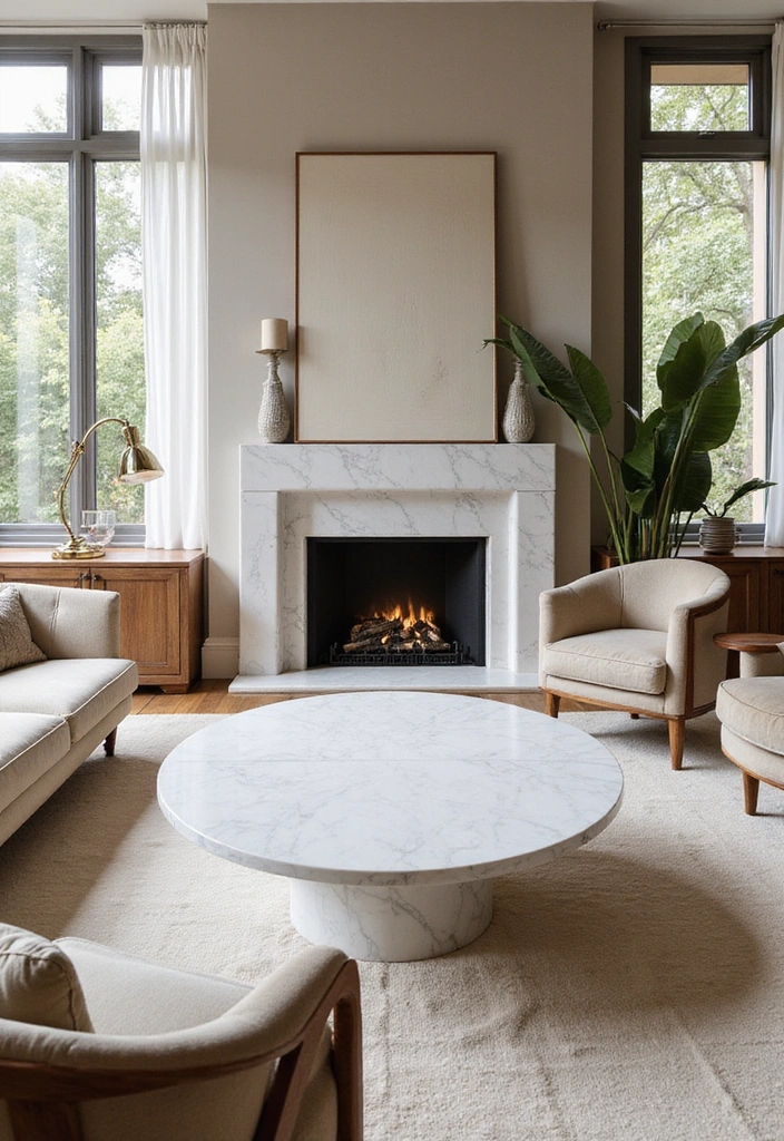 17 Jaw-Dropping Luxury Living Room Ideas That Will Leave You Breathless! - 2. Mesmerizing Marble Details 1