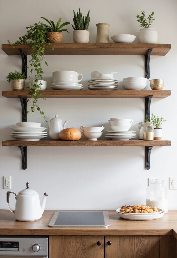 17 Small Kitchen Ideas That Make Any Space Feel Bigger - 1. Embrace Open Shelving 1