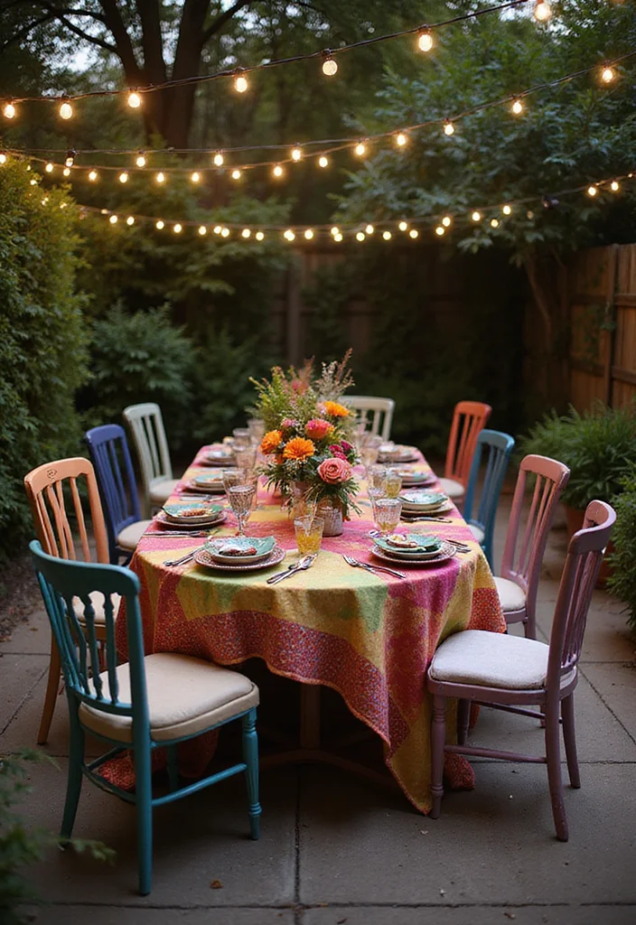 19 Neodeco Outdoor Space Ideas That'll Make Your Garden the Talk of the Town (Trust Us on #11!) - 11. Trust Us on This! Outdoor Dining Set-Up 1