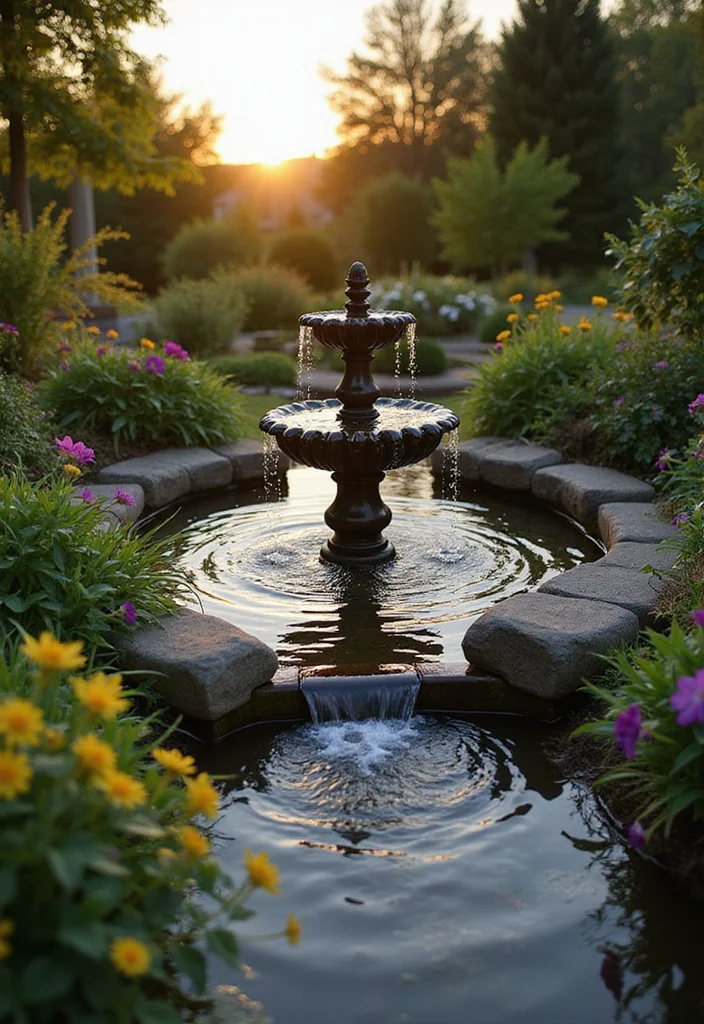 19 Neodeco Outdoor Space Ideas That'll Make Your Garden the Talk of the Town (Trust Us on #11!) - 12. Garden Water Features 1
