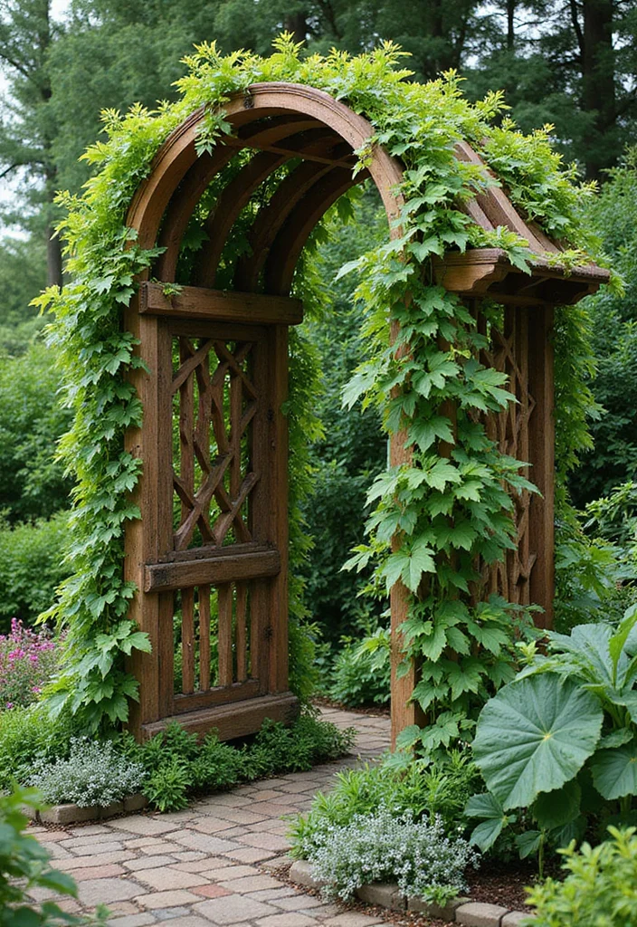 19 Neodeco Outdoor Space Ideas That'll Make Your Garden the Talk of the Town (Trust Us on #11!) - 17. Unique Trellises 1