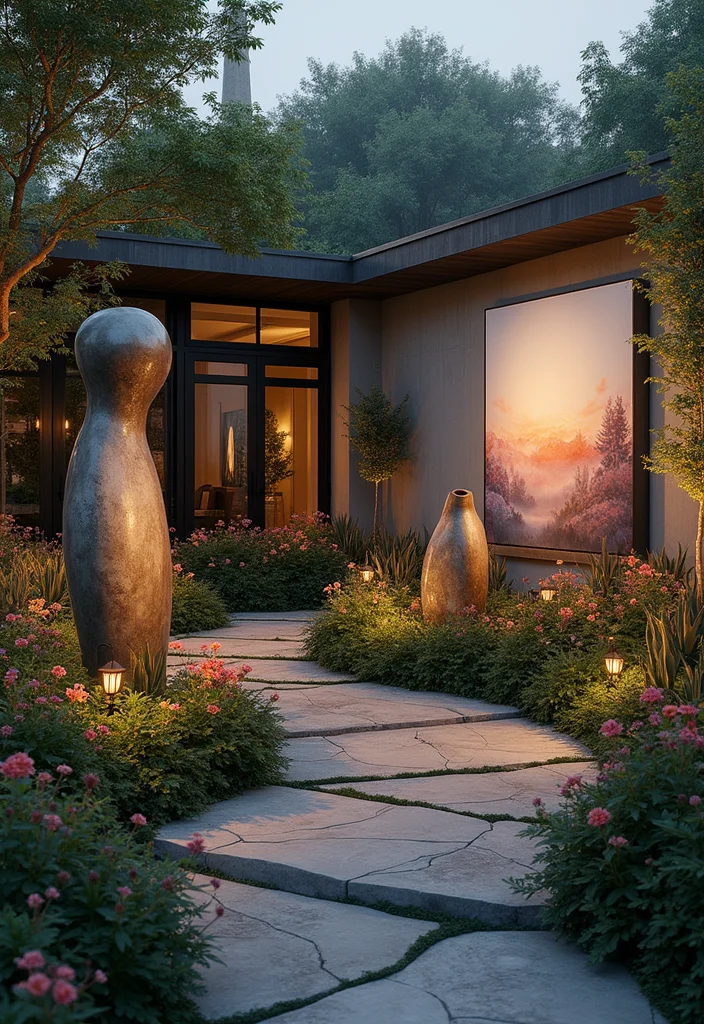 19 Neodeco Outdoor Space Ideas That'll Make Your Garden the Talk of the Town (Trust Us on #11!) - 5. Outdoor Art Installations 1