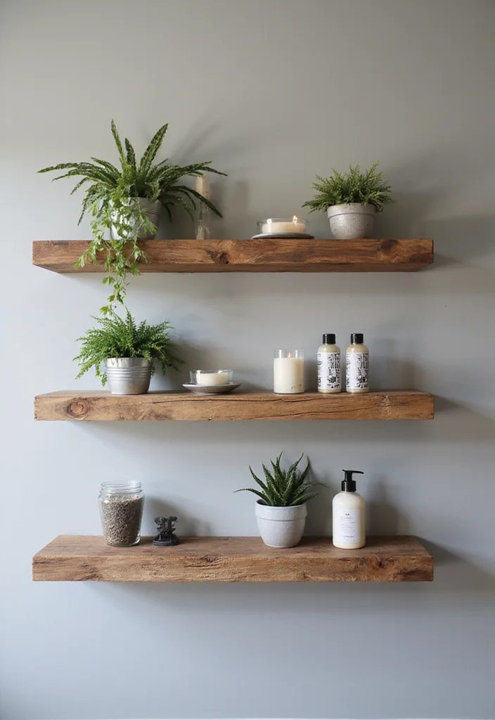 20 Bathroom Decor Ideas That Instantly Refresh Your Space - 8. Utilize Floating Shelves 1