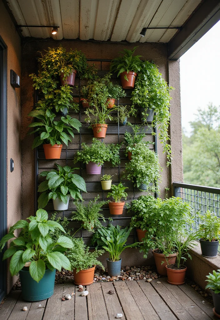 22 Balcony Decor Ideas That Turn Small Spaces Into Outdoor Retreats - 2. Vertical Garden Paradise 1
