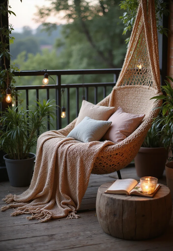 22 Balcony Decor Ideas That Turn Small Spaces Into Outdoor Retreats - 22. Dedicated Relaxation Spot 1