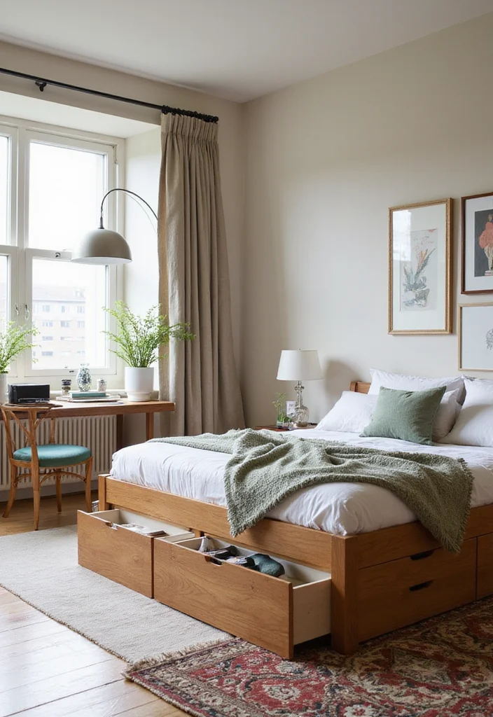 8 Space-Saving Storage Beds for Small Bedrooms - 1. Platform Storage Beds 1