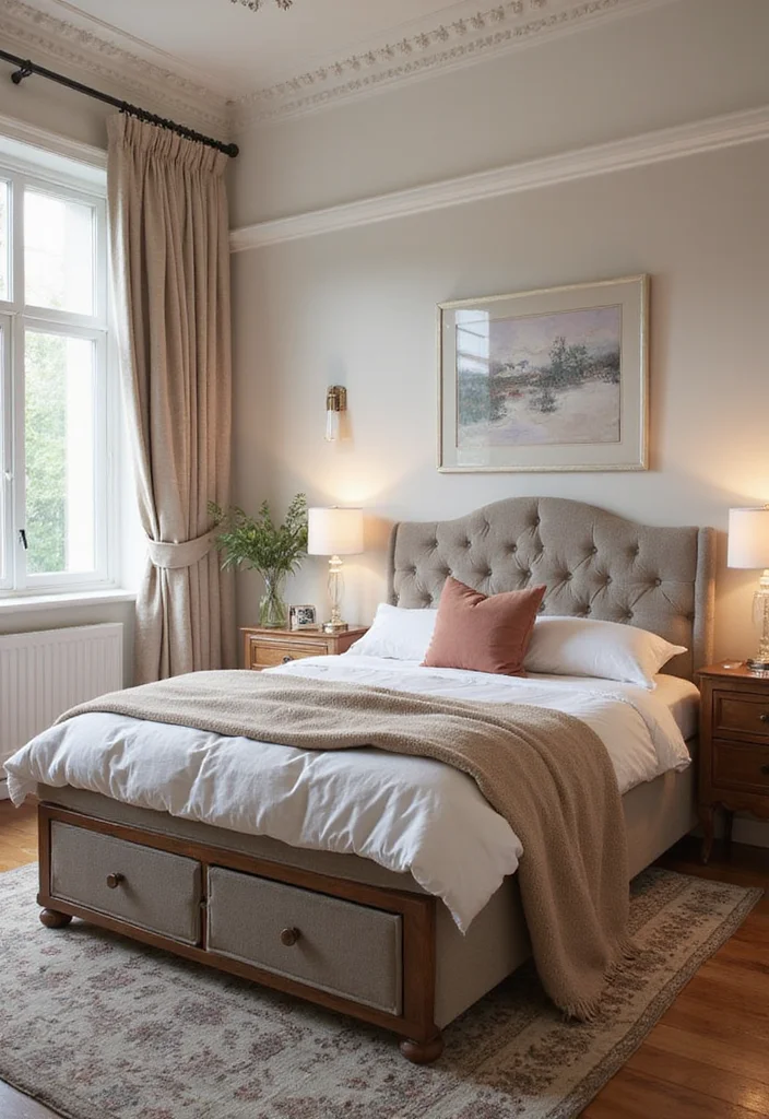 8 Space-Saving Storage Beds for Small Bedrooms - 6. Upholstered Storage Beds 1